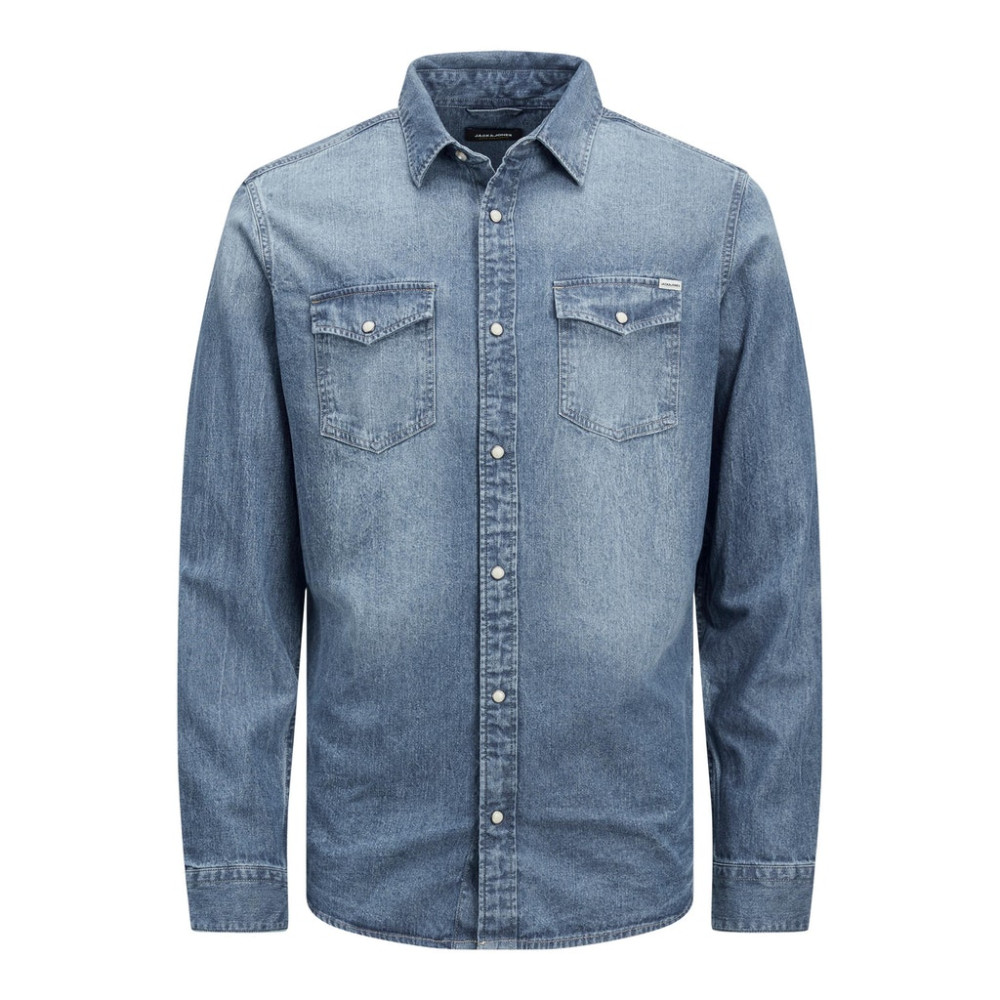 Jack and Jones Μπλε Denim Πουκάμισο - 12138115