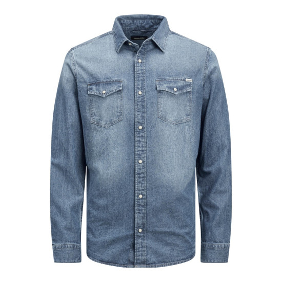 Jack and Jones Μπλε Denim Πουκάμισο - 12138115