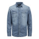 Jack and Jones Μπλε Denim Πουκάμισο - 12138115