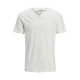 Jack and Jones Λευκό T-shirt V-Neck - 12164972