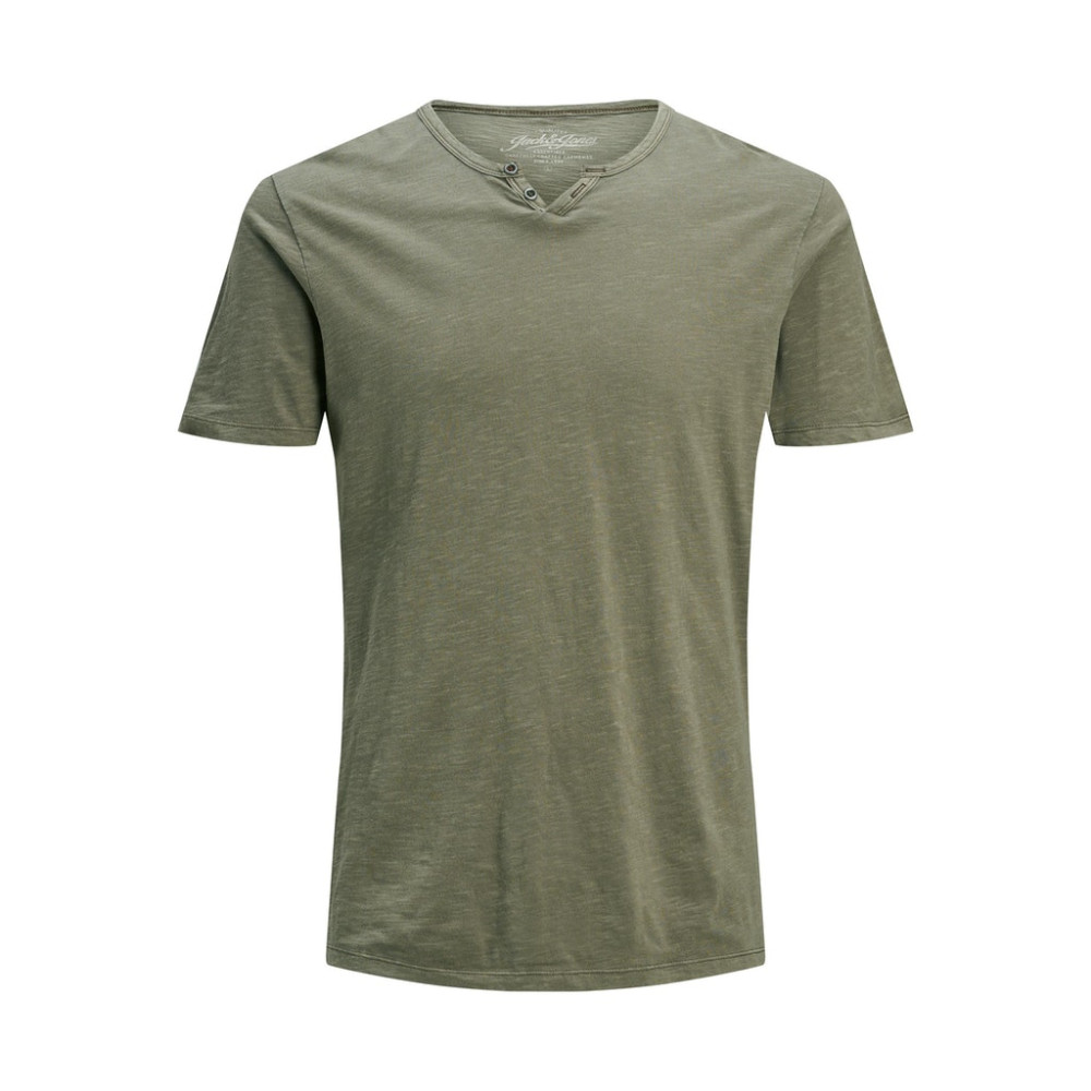 Jack and Jones Λαδί T-shirt V-Neck - 12164972