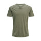 Jack and Jones Λαδί T-shirt V-Neck - 12164972