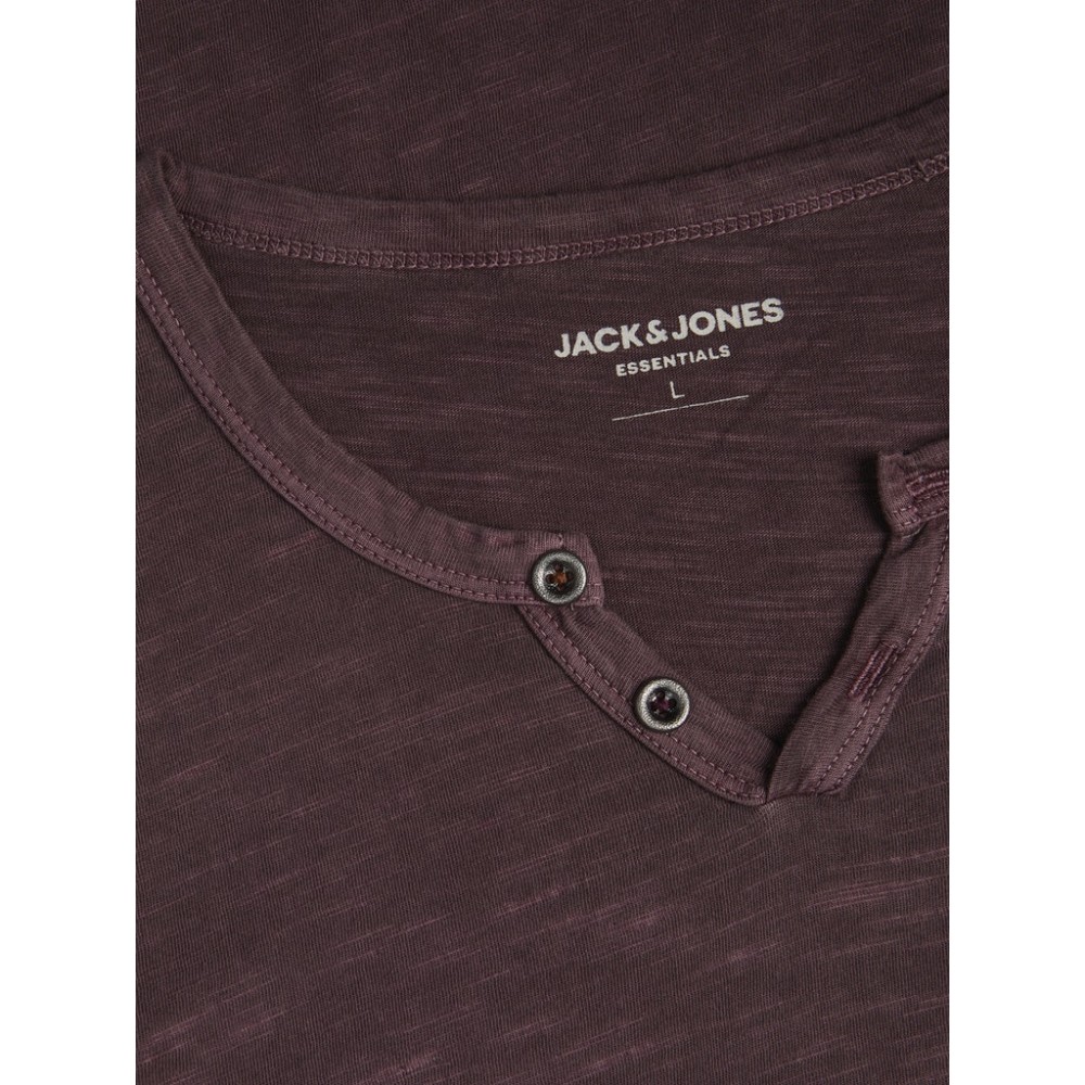 Jack and Jones Μπορντό T-shirt V- Neck - 12164972