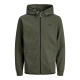JACK & JONES - Ζακέτα με κουκούλα 12184879 Πράσινο