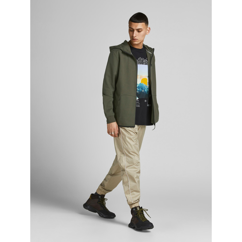JACK & JONES - Ζακέτα με κουκούλα 12184879 Πράσινο