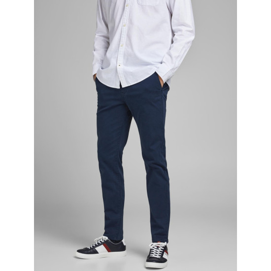 Jack and Jones Μπλε Παντελόνι Chino - 12184901