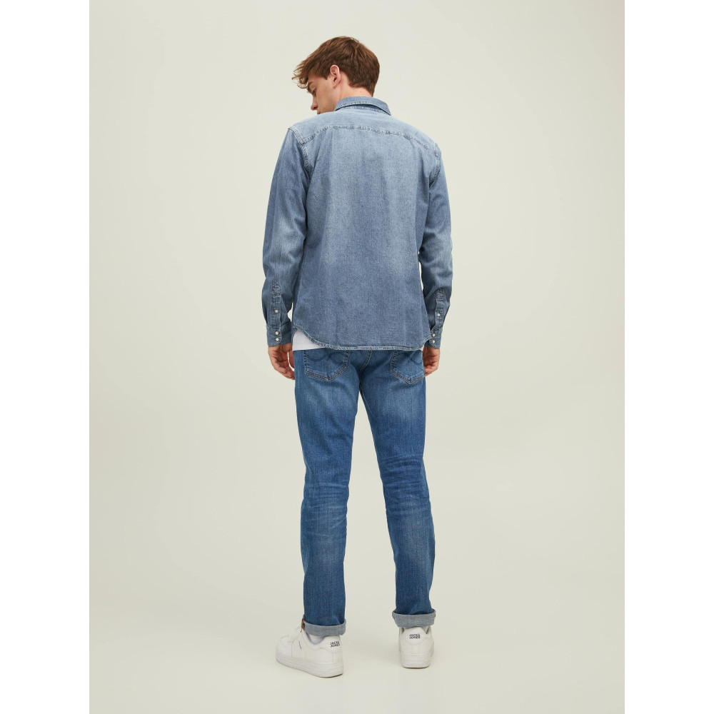 Jack and Jones Μπλε Denim Πουκάμισο - 12138115