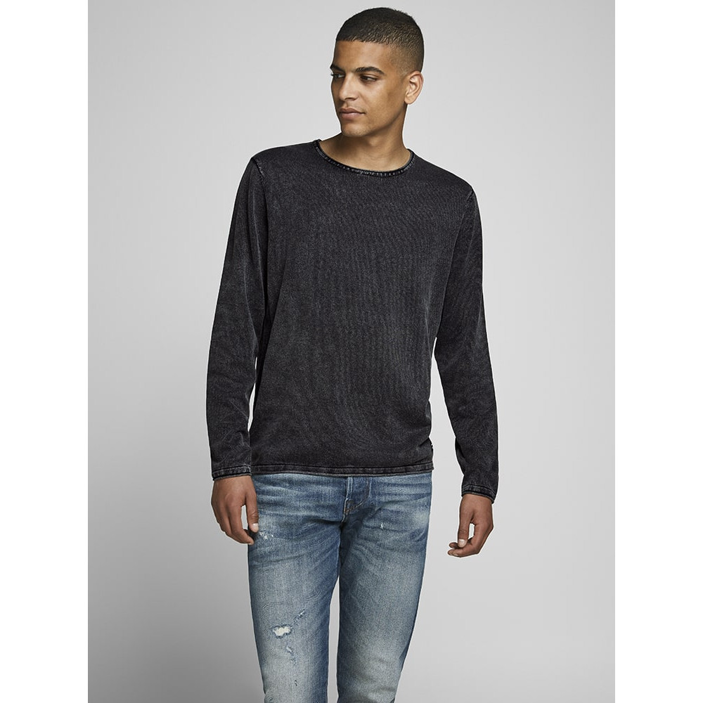 Jack and Jones Ανθρακί Πουλόβερ C Neck - 12174001
