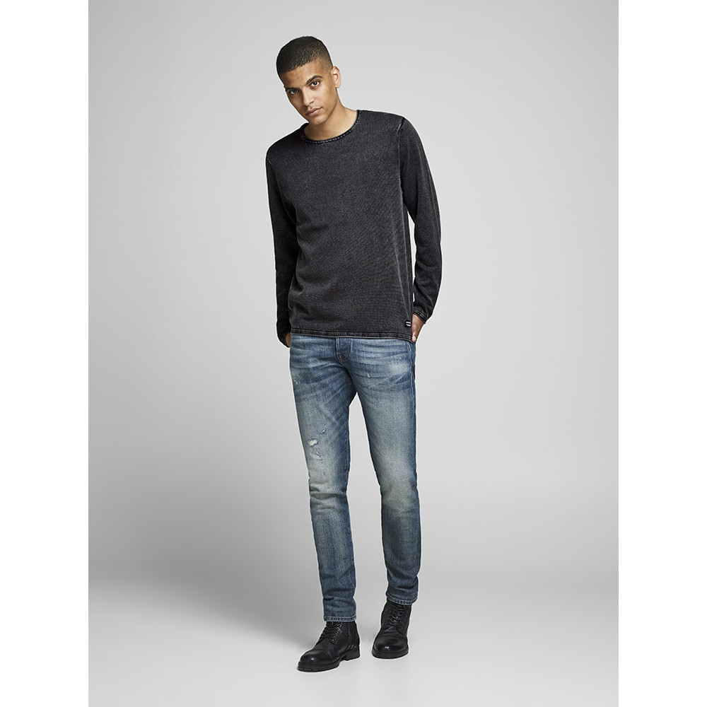 Jack and Jones Ανθρακί Πουλόβερ C Neck - 12174001