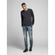 Jack and Jones Ανθρακί Πουλόβερ C Neck - 12174001