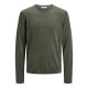 Jack and Jones Λαδί Πουλόβερ C Neck - 12174001