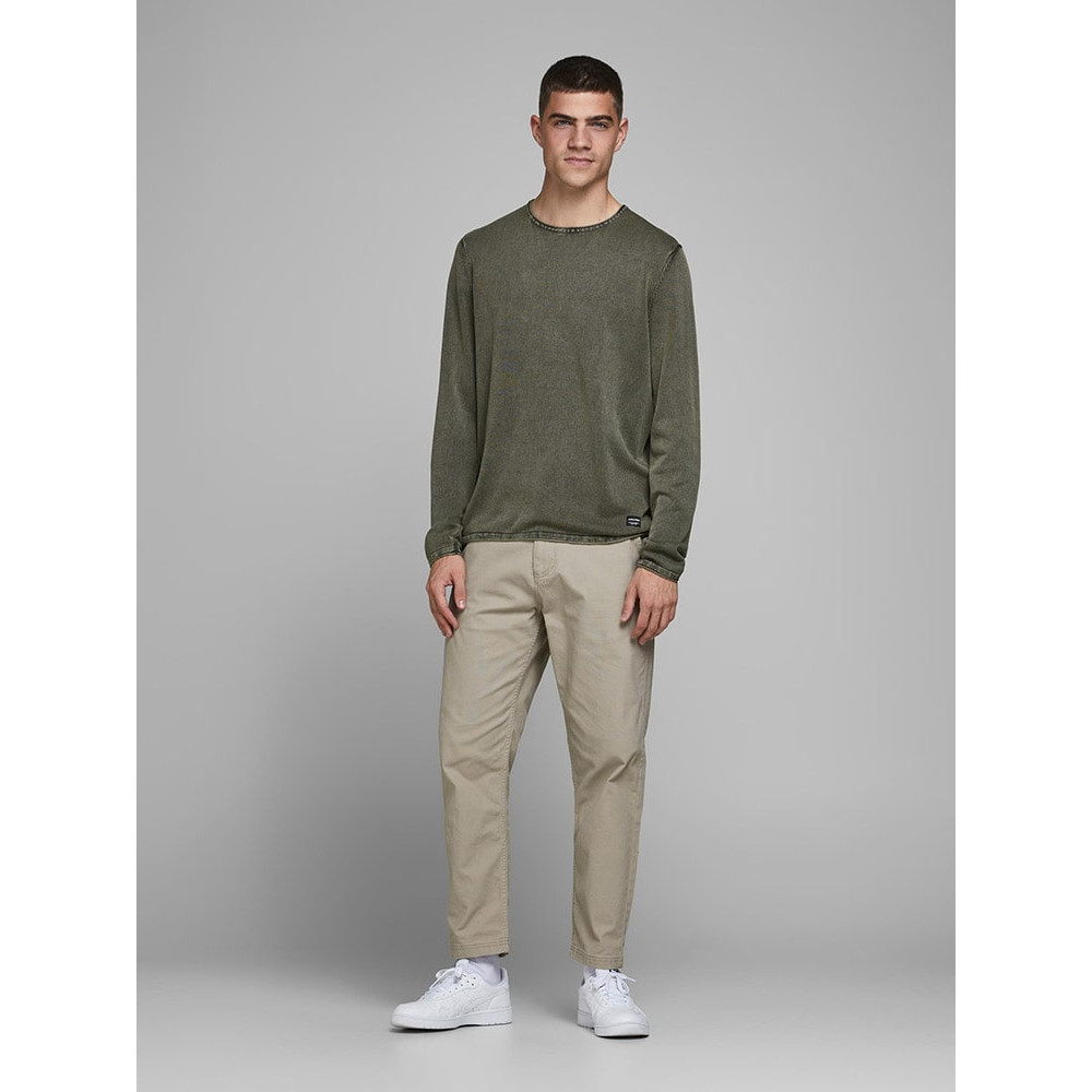 Jack and Jones Λαδί Πουλόβερ C Neck - 12174001