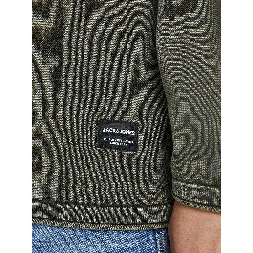 Jack and Jones Λαδί Πουλόβερ C Neck - 12174001