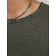 Jack and Jones Λαδί Πουλόβερ C Neck - 12174001