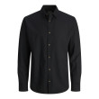 Jack and Jones Μαύρο Πουκάμισο Linen Blend - 12248384