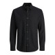 Jack and Jones Μαύρο Πουκάμισο Linen Blend - 12248384