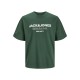 Jack and Jones Πράσινο T-shirt C Neck - 12247782