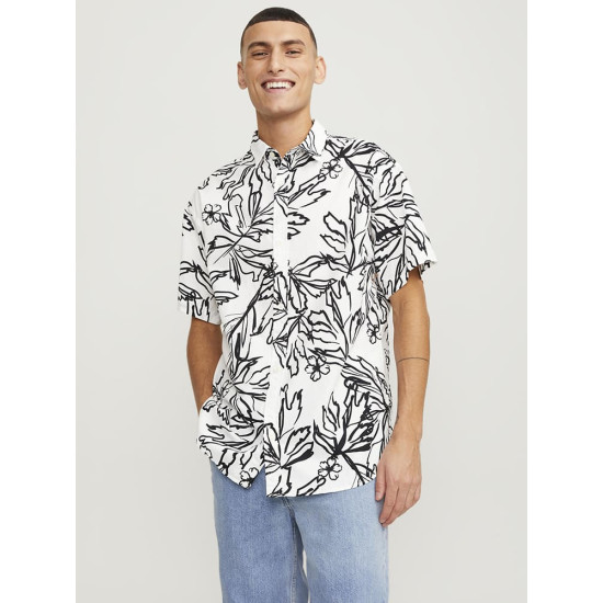 Jack and Jones Λευκό Πουκάμισο Hawaiian - 12251023