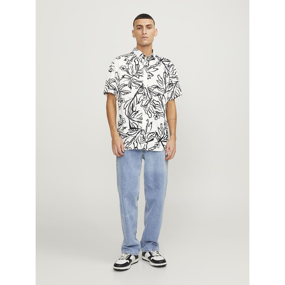 Jack and Jones Λευκό Πουκάμισο Hawaiian - 12251023