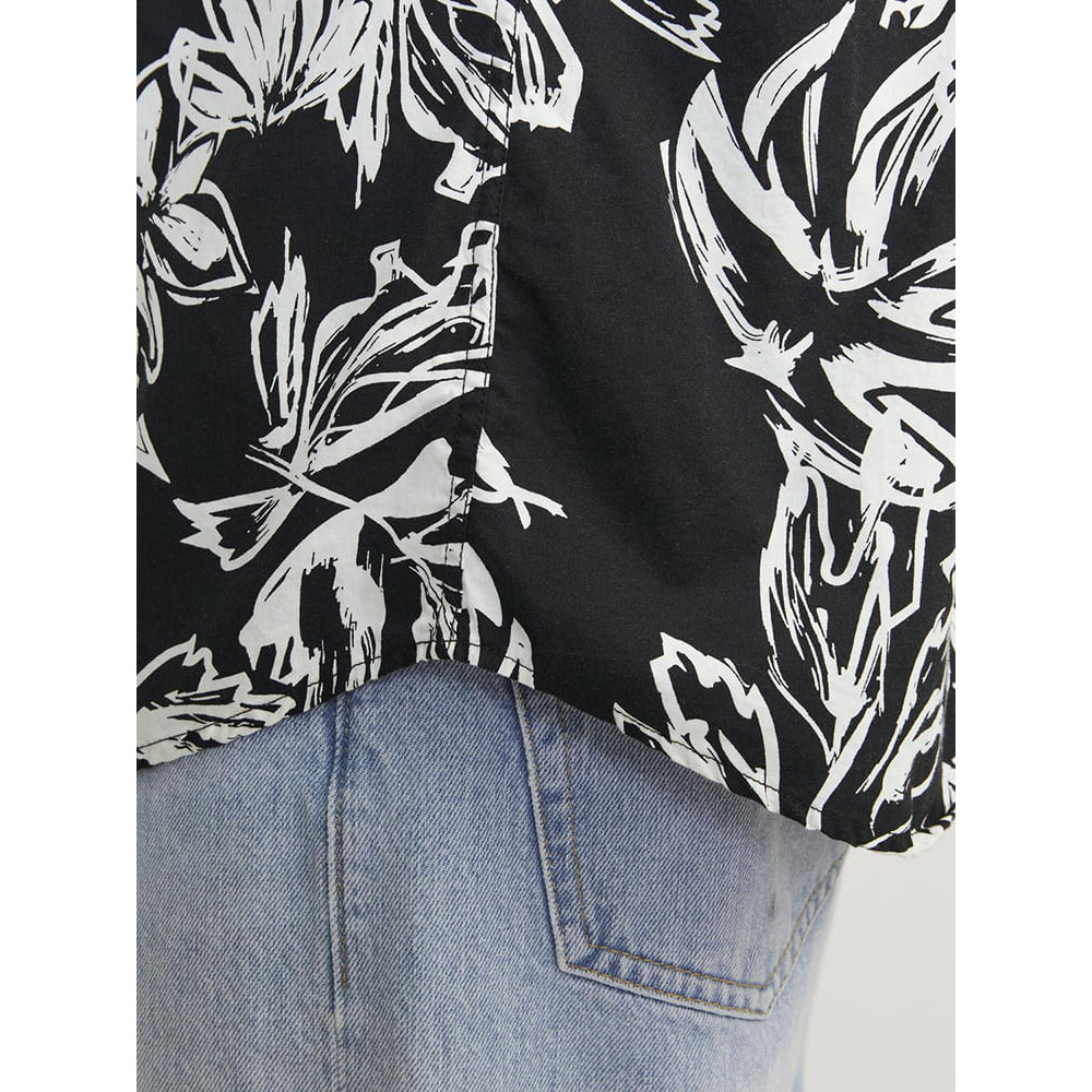 Jack and Jones Μαύρο Πουκάμισο Hawaiian - 12251023