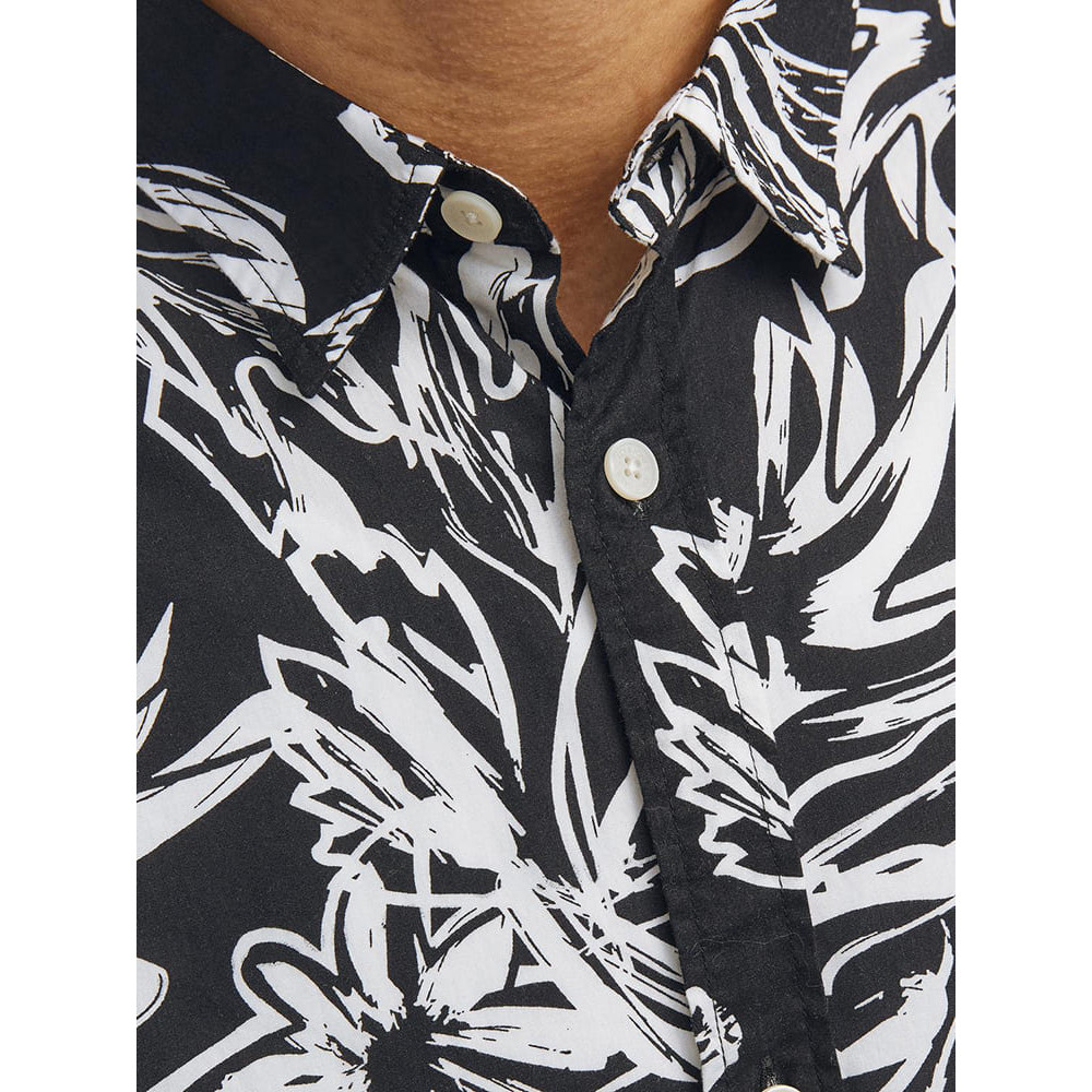 Jack and Jones Μαύρο Πουκάμισο Hawaiian - 12251023