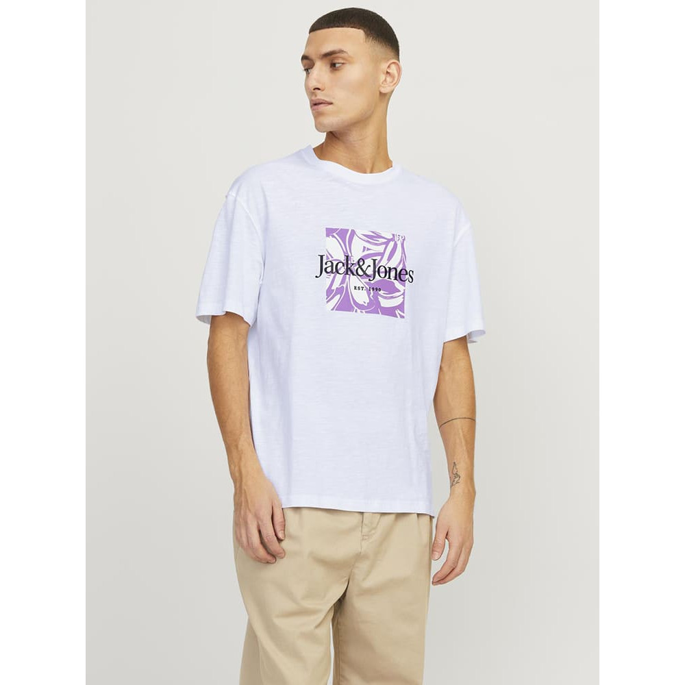 Jack and Jones Λευκό T-shirt C Neck - 12250436