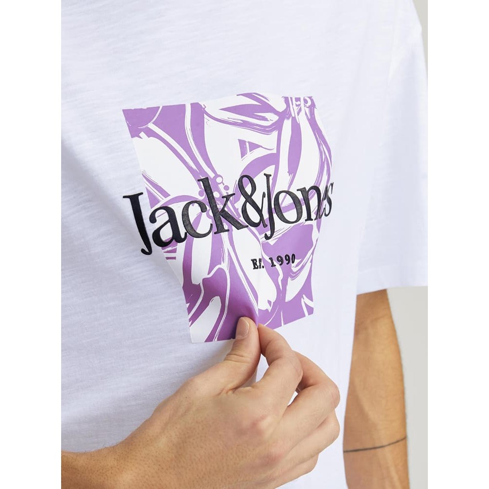 Jack and Jones Λευκό T-shirt C Neck - 12250436
