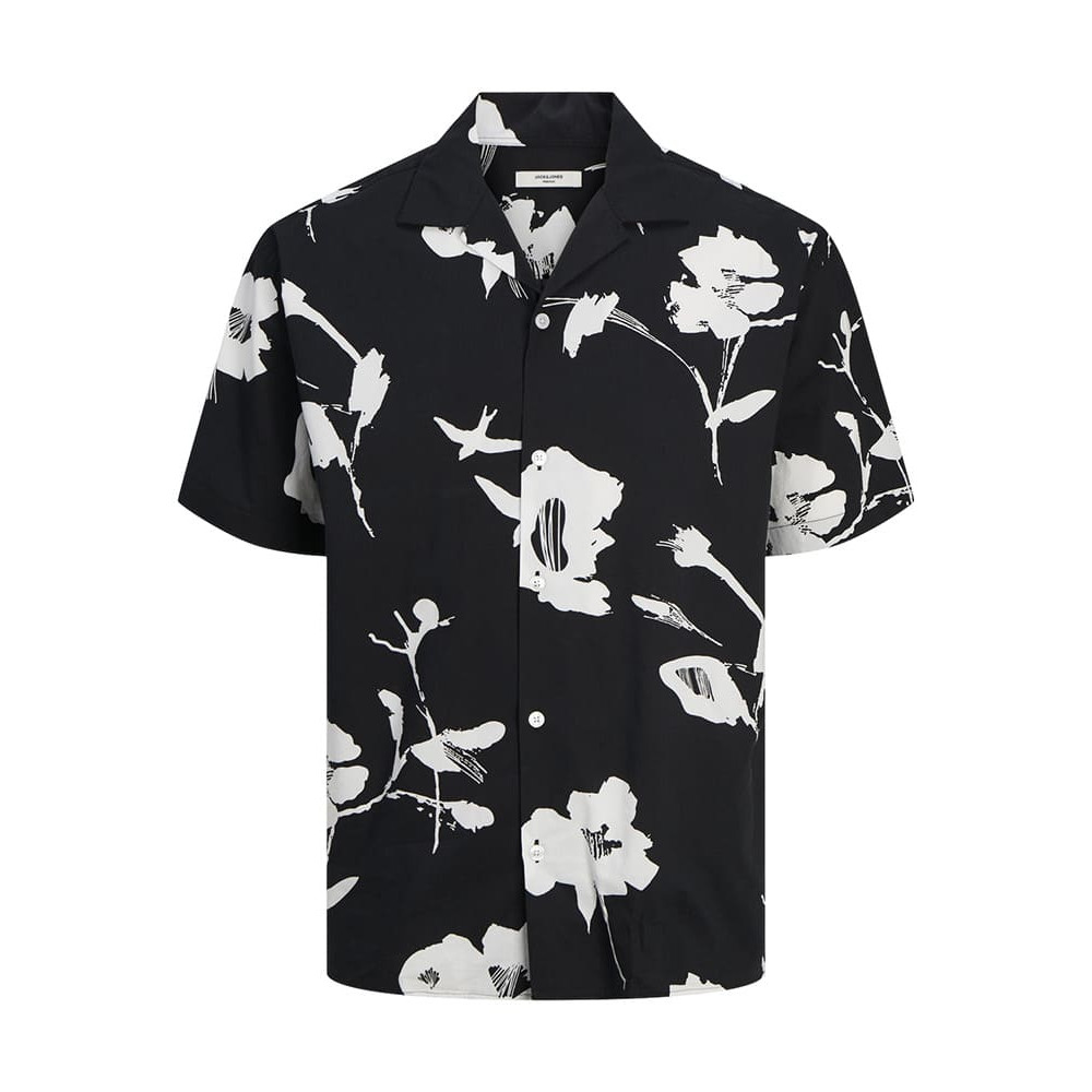 Jack and Jones Μαύρο Κοντομάνικο Πουκάμισο - 12252948