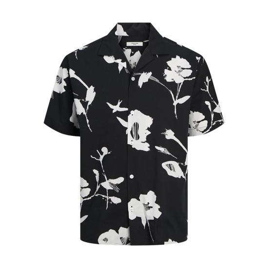 Jack and Jones Μαύρο Κοντομάνικο Πουκάμισο - 12252948