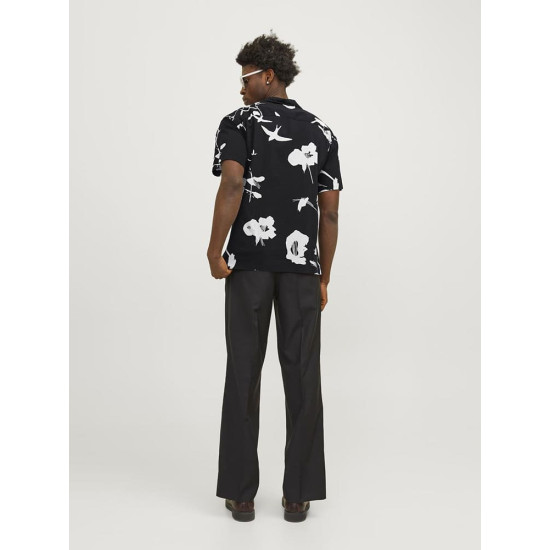 Jack and Jones Μαύρο Κοντομάνικο Πουκάμισο - 12252948