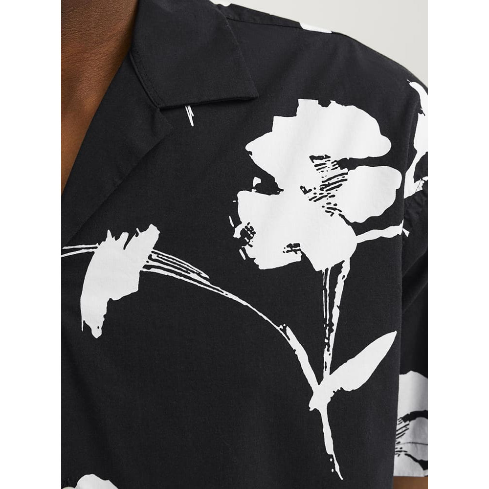 Jack and Jones Μαύρο Κοντομάνικο Πουκάμισο - 12252948