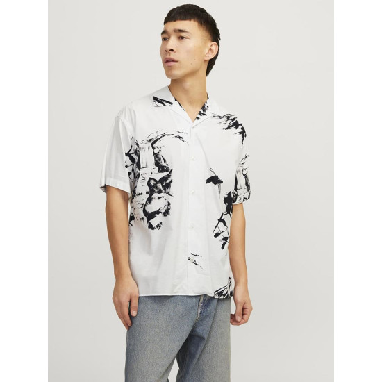 Jack and Jones Λευκό Κοντομάνικο Πουκάμισο - 12252948