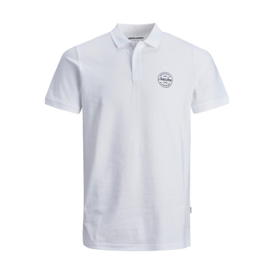 Jack and Jones Λευκό Κοντομάνικο polo - 12205025