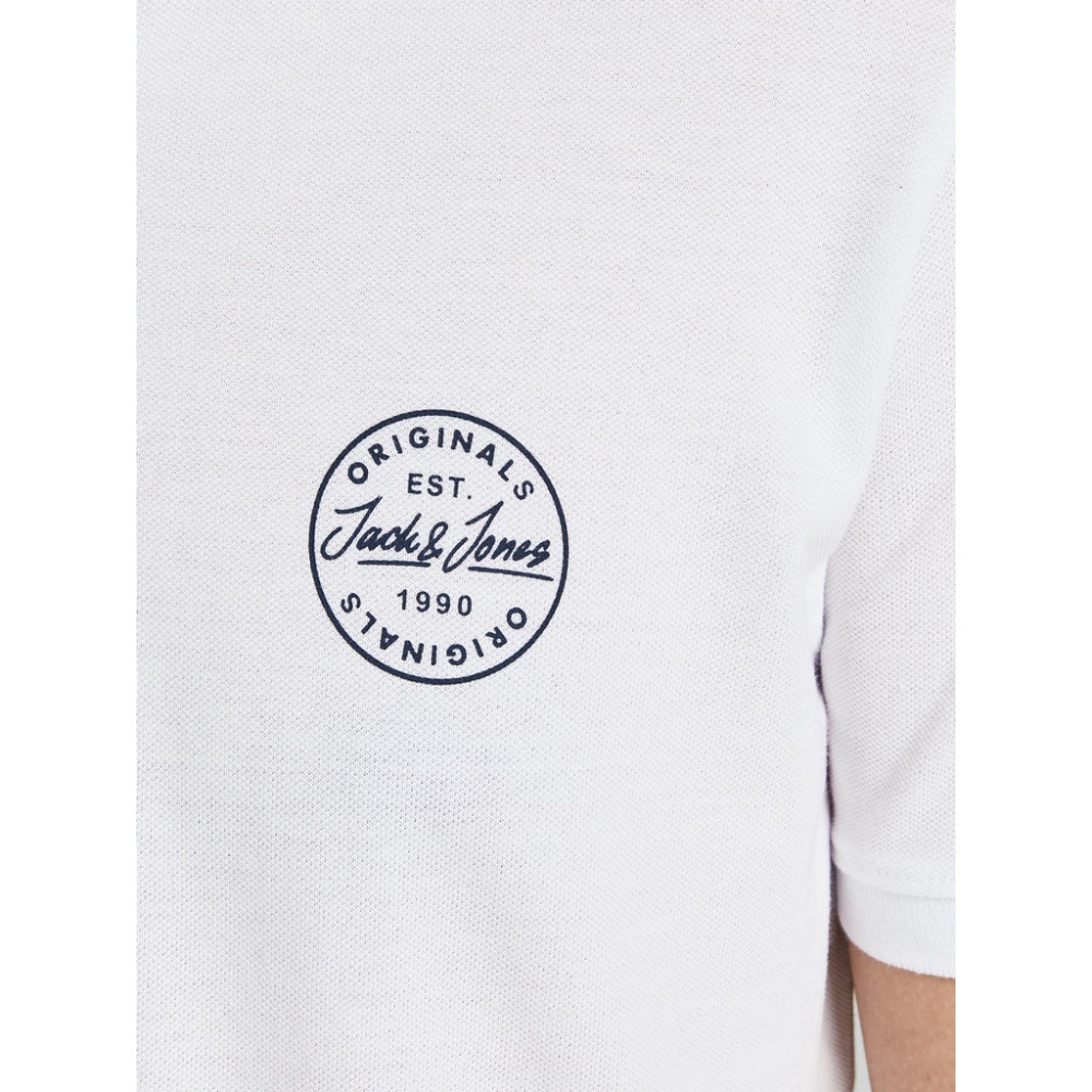 Jack and Jones Λευκό Κοντομάνικο polo - 12205025