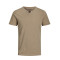 Jack and Jones Μπεζ T-shirt V-Neck - 12164972