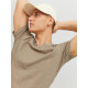 Jack and Jones Μπεζ T-shirt V-Neck - 12164972