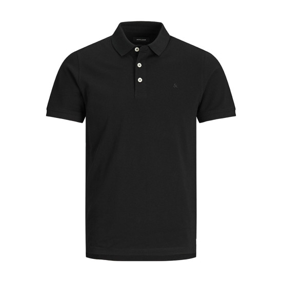 Jack and Jones Μαύρο Κοντομάνικο polo - 12136668