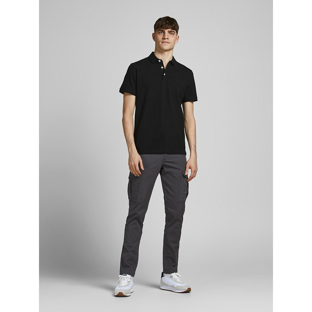 Jack and Jones Μαύρο Κοντομάνικο polo - 12136668