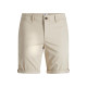 Jack and Jones Μπεζ Βερμούδα Chino - 12165604