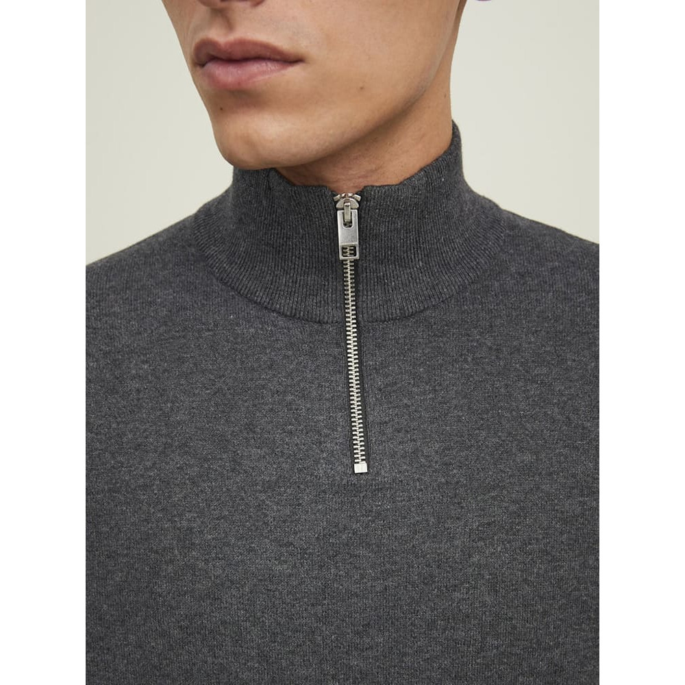 Jack and Jones Γκρι Half Zip - 12189339