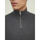Jack and Jones Γκρι Half Zip - 12189339
