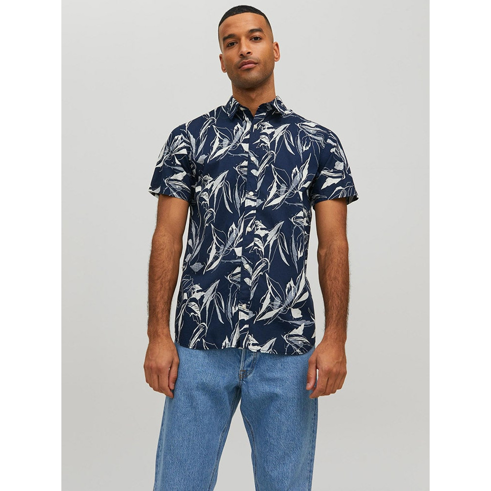 Jack and Jones Μπλε Floral Πουκάμισο - 12227680