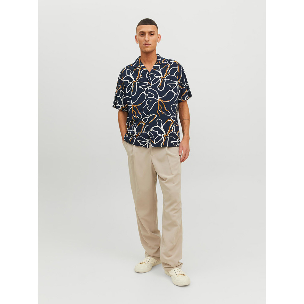 Jack and Jones Μπλε Σκούρο Floral Πουκάμισο Hawaiian - 12202240