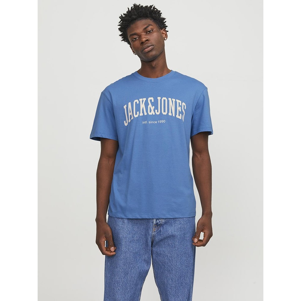 Jack and Jones Μπλε T-shirt C-Neck - 12236514