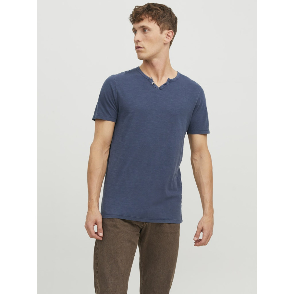 Jack and Jones Μπλε T-shirt V-Neck - 12164972