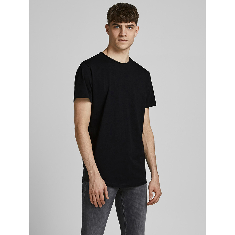 Jack and Jones Μαύρο T-shirt C Neck - 12182498