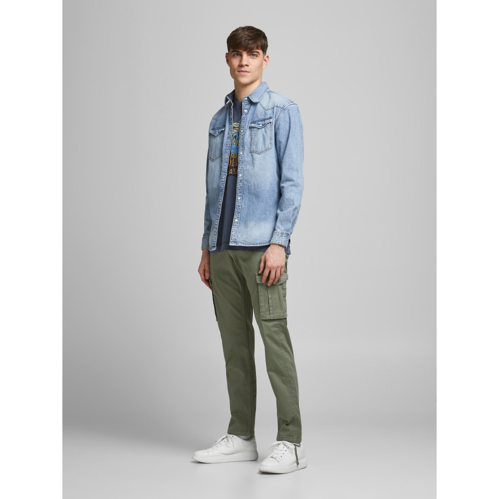 JACK & JONES Πράσινο Παντελόνι Cargo - 12190989