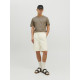 Jack and Jones Μπεζ T-shirt C Neck - 12182498