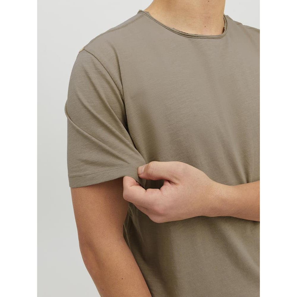 Jack and Jones Μπεζ T-shirt C Neck - 12182498