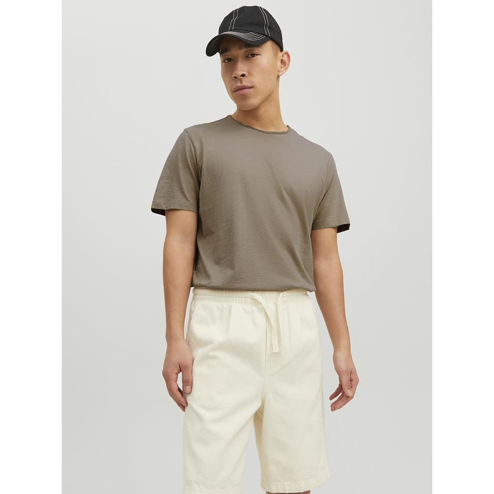Jack and Jones Μπεζ T-shirt C Neck - 12182498